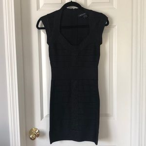 French Connection Black Bandage Dress